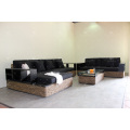 Luxurious Water Hyacinth Sofa Set For Indoor Use Living Room Natural Wicker Furniture